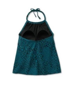 Best Pirce ✨ Women's High Neck Open Back Tankini Top - Kona Sol™ Black 🔔 -Swimsuits Official Site unnamed file 10031