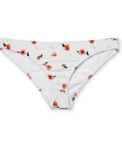 Outlet ⌛ Women's Cheeky Bikini Bottom - Shade & Shore™ White Floral Print 🎉 -Swimsuits Official Site unnamed file 1004