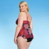 Flash Sale ⌛ Women's Plus Size High Neck Flow Away Tankini Top - Kona Sol™ Multi 🌟 -Swimsuits Official Site unnamed file 10053
