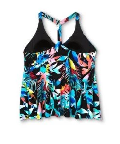 Cheapest 👏 Women's Plus Size V-Neck Racerback Tankini Top- Aqua Green® 🧨 -Swimsuits Official Site unnamed file 10062