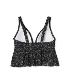 Cheap 😀 Women's Flowy V-Neck Crop Tankini Top - Kona Sol™ Black XS 🛒 -Swimsuits Official Site unnamed file 10080