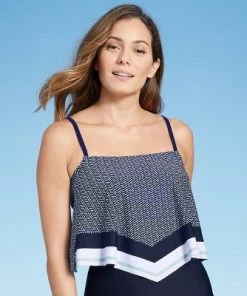 Best reviews of 🎉 Women's Handkerchief Crop Tankini Top - Kona Sol™ Navy Blue 🧨 -Swimsuits Official Site unnamed file 10108