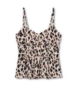 Cheap ✔️ Women's Post Mastectomy Bralette Tankini Top - Kona Sol™ Animal Print ⭐ -Swimsuits Official Site unnamed file 10168