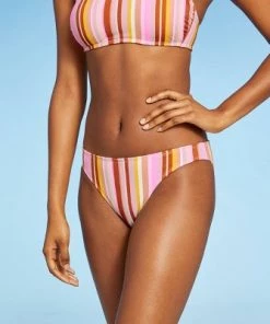 Buy 👏 Juniors' Cheeky Bikini Bottom - Xhilaration™ Multi Stripe ❤️ -Swimsuits Official Site unnamed file 1017