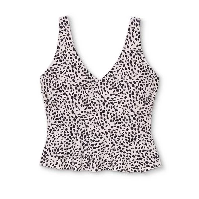 Best Sale ⌛ Women's Peplum Crop Tankini Top - Kona Sol™ Animal Print 🧨 6 Best Sale ⌛ Women's Peplum Crop Tankini Top - Kona Sol™ Animal Print 🧨 - Image 4