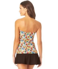 Outlet โญ Anne Cole - Women's Twist Front Bandeaukini Swim Top โค๏ธ