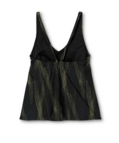Promo ❤️ Women's V-Neck Tankini Top - All in Motion™ Olive Green & Black 😍 -Swimsuits Official Site unnamed file 10198
