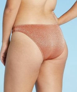 Brand new ✔️ Juniors' Metallic Textured Cheeky Bikini Bottom - Xhilaration™ Black 🔔 -Swimsuits Official Site unnamed file 1025