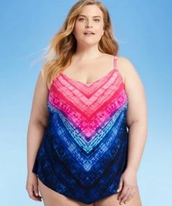 Discount ⌛ Women's Plus Size V-Neck Tankini Top - Aqua Green® Multi ✔️ 12 Discount ⌛ Women's Plus Size V-Neck Tankini Top - Aqua Green® Multi ✔️ -Swimsuits Official Site unnamed file 10272