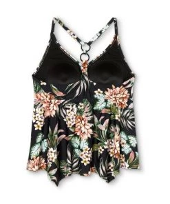 Brand new 🔔 Women's Plus Size Plunge Racerback Sharkbite Tankini Top - Kona Sol™ Multi 1X 👏 -Swimsuits Official Site unnamed file 10281