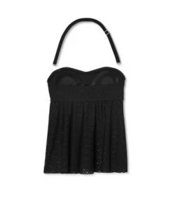 Cheapest 🔥 Maternity Crochet Bandeau Flyaway Tankini Top - Isabel Maternity by Ingrid & Isabel™ Black 🔥 -Swimsuits Official Site unnamed file 10311