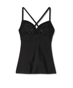 Buy 🤩 Isabel Maternity By Ingrid & Isabel Maternity Cross Drape X-Back Tankini Top - Isabel Maternity by Ingrid & Isabel™ Black M 🎉