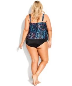 Best deal 👍 AVENUE | Layered Tankini Top - python 🛒