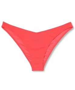 Best reviews of 👍 Women's V-Front Ribbed High Leg Extra Cheeky Bikini Bottom - Shade & Shore™ Coral 🔥 -Swimsuits Official Site unnamed file 1032