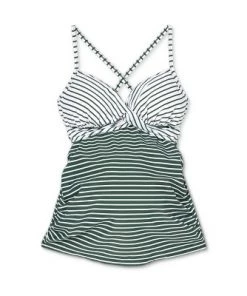 Best reviews of 🤩 Cross Front Maternity Tankini Top - Isabel Maternity by Ingrid & Isabel™ Striped 💯 -Swimsuits Official Site unnamed file 10333