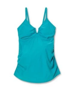 Best Sale 🔥 V-Wire Maternity Tankini Top - Isabel Maternity by Ingrid & Isabel™ Blue ⌛ -Swimsuits Official Site unnamed file 10420