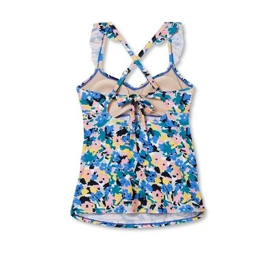 Wholesale ✔️ Scoop Neck Ruffle Strap Maternity Tankini Top - Isabel Maternity by Ingrid & Isabel™ Floral ⌛ 3 Wholesale ✔️ Scoop Neck Ruffle Strap Maternity Tankini Top - Isabel Maternity by Ingrid & Isabel™ Floral ⌛