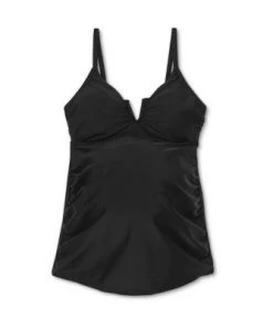 Outlet ⌛ V-Wire Maternity Tankini Top - Isabel Maternity by Ingrid & Isabel™ Black 🔔 -Swimsuits Official Site unnamed file 10503
