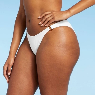 Buy ✔️ Juniors' Ribbed Ring Side Cheeky High Leg Bikini Bottom - Xhilaration™ White 🔥 5 Buy ✔️ Juniors' Ribbed Ring Side Cheeky High Leg Bikini Bottom - Xhilaration™ White 🔥 - Image 3