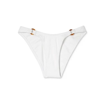 Buy ✔️ Juniors' Ribbed Ring Side Cheeky High Leg Bikini Bottom - Xhilaration™ White 🔥 7 Buy ✔️ Juniors' Ribbed Ring Side Cheeky High Leg Bikini Bottom - Xhilaration™ White 🔥 - Image 5