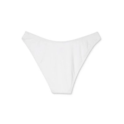 Buy ✔️ Juniors' Ribbed Ring Side Cheeky High Leg Bikini Bottom - Xhilaration™ White 🔥 8 Buy ✔️ Juniors' Ribbed Ring Side Cheeky High Leg Bikini Bottom - Xhilaration™ White 🔥 - Image 6