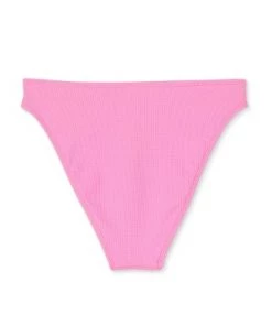 Promo 💯 Juniors' Textured Cheeky Mid-Rise High Leg Bikini Bottom - Xhilaration™ Pink 🌟 -Swimsuits Official Site unnamed file 1130