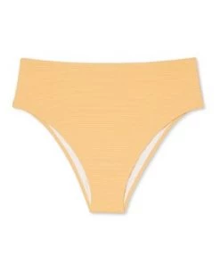 New 🤩 Women's Pique Textured High Waist High Leg Extra Cheeky Bikini Bottom - Shade & Shore™ Light Yellow 🤩 -Swimsuits Official Site unnamed file 1179