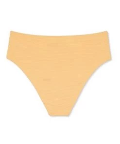 New 🤩 Women's Pique Textured High Waist High Leg Extra Cheeky Bikini Bottom - Shade & Shore™ Light Yellow 🤩 -Swimsuits Official Site unnamed file 1180