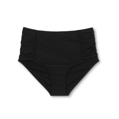 Coupon 🔥 Women's Plus Size High Waist Bikini Bottom - Kona Sol™ Black 🔔 5 Coupon 🔥 Women's Plus Size High Waist Bikini Bottom - Kona Sol™ Black 🔔 - Image 3
