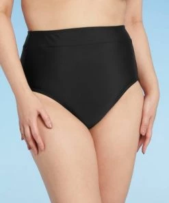 Cheap 🌟 Women's High Waist Bikini Bottom with Tummy Control - Kona Sol™ Dark Green 🔔 -Swimsuits Official Site unnamed file 1218