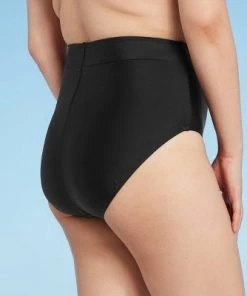 Cheap 🌟 Women's High Waist Bikini Bottom with Tummy Control - Kona Sol™ Dark Green 🔔 -Swimsuits Official Site unnamed file 1219