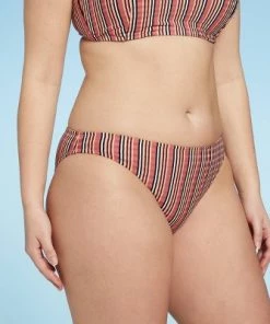 Cheap 🔥 Women's Cheeky Bikini Bottom - Shade & Shore™ Multi Stripe ❤️ -Swimsuits Official Site unnamed file 1235