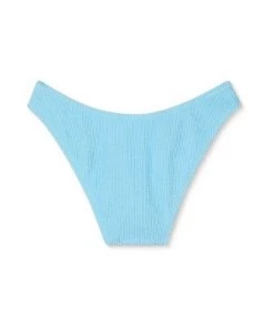 Hot Sale 🎉 Juniors' Textured Cheeky High Leg Scoop Bikini Bottom - Xhilaration™ Blue 😀 -Swimsuits Official Site unnamed file 1260
