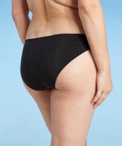 Cheapest 🎉 Women's Ribbed High Leg Extra Cheeky Bikini Bottom - Shade & Shore™ Black 🎉 -Swimsuits Official Site unnamed file 1275