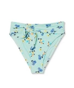 Deals 🎉 Women's High Cut Tie-Front Bikini Bottom - Sea Angel Green 🧨 -Swimsuits Official Site unnamed file 1287