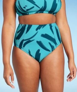 Flash Sale 🔔 Women's High Waist Medium Coverage Bikini Bottom - Kona Sol™ Turkish Blue ⭐ -Swimsuits Official Site unnamed file 1296