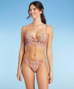 Wholesale 🌟 Women's High Leg Extra Cheeky Bikini Bottom - Shade & Shore™ Lurex Snake Print ❤️ -Swimsuits Official Site unnamed file 1306