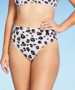 Outlet 🔔 Juniors' Ribbed Cheeky High Leg High Waist Bikini Bottom - Xhilaration™ Multi Animal Print 🛒 -Swimsuits Official Site unnamed file 1433