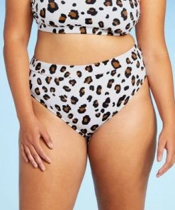 Outlet 🔔 Juniors' Ribbed Cheeky High Leg High Waist Bikini Bottom - Xhilaration™ Multi Animal Print 🛒 -Swimsuits Official Site unnamed file 1442