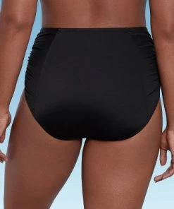 Promo 🎁 Women's Slimming Control Shirred High Waist Bikini Bottom - Beach Betty by Miracle Brands Blue 🤩 -Swimsuits Official Site unnamed file 1590