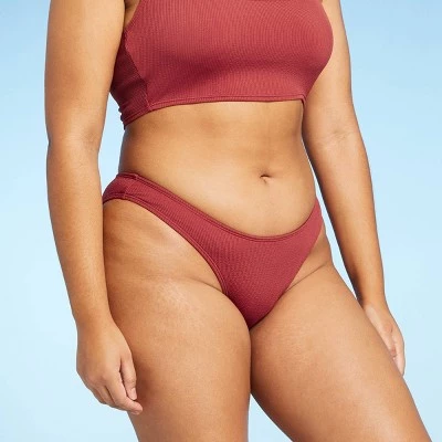 Best deal 🎉 Juniors' Textured Cheeky High Leg Scoop Bikini Bottom - Xhilaration™ Clay 🔔 5 Best deal 🎉 Juniors' Textured Cheeky High Leg Scoop Bikini Bottom - Xhilaration™ Clay 🔔 - Image 3