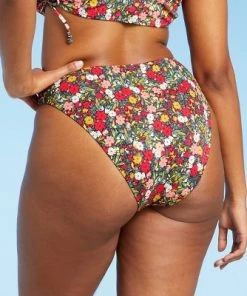 Top 10 ⭐ Juniors' Ribbed Cheeky Mid-Rise Bikini Bottom - Xhilaration™ Multi Floral Print 😀 -Swimsuits Official Site unnamed file 1641