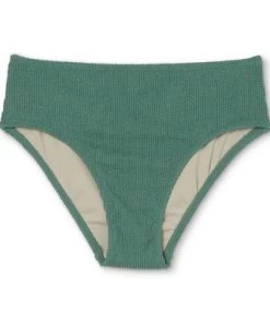 Best Sale ⭐ Women's Crinkle Textured Mid-Rise Medium Coverage Bikini Bottom - Kona Sol™ Moss Green 🔥 -Swimsuits Official Site unnamed file 1665