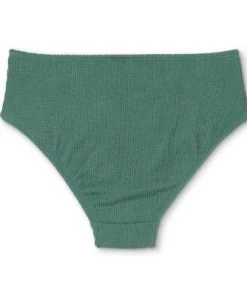 Best Sale ⭐ Women's Crinkle Textured Mid-Rise Medium Coverage Bikini Bottom - Kona Sol™ Moss Green 🔥 -Swimsuits Official Site unnamed file 1666