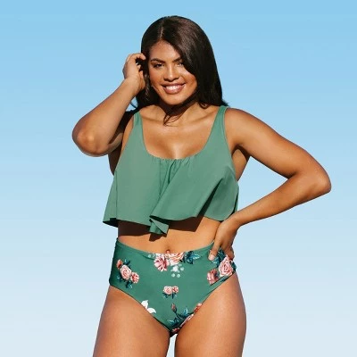 Outlet ⭐ Women's Plus Size Bikini Bottom Floral High Waisted Bathing Suit-Cupshe 😀 5 Outlet ⭐ Women's Plus Size Bikini Bottom Floral High Waisted Bathing Suit-Cupshe 😀 - Image 3