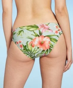 Best Sale 👍 Women's Side Shirring Medium Coverage Hipster Bikini Bottom - Kona Sol™ Multi ⌛