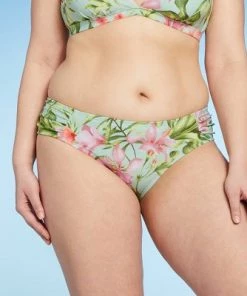 Best Sale 👍 Women's Side Shirring Medium Coverage Hipster Bikini Bottom - Kona Sol™ Multi ⌛ -Swimsuits Official Site unnamed file 1880