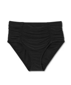 Wholesale 😍 Women's Front Shirred Swim Bikini Bottom - Aqua Green® Black ⭐ -Swimsuits Official Site unnamed file 1932