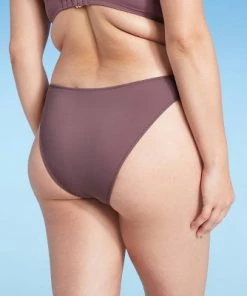 Outlet 👍 Women's V-Front High Leg Extra Cheeky Bikini Bottom - Shade & Shore™ Dusk Purple 🧨 -Swimsuits Official Site unnamed file 2020