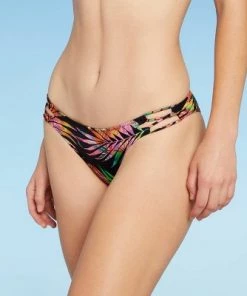 New ✔️ Women's Strappy Side Detail High Leg Extra Cheeky Bikini Bottom - Shade & Shore™ Black Tropical Print ❤️ 20 New ✔️ Women's Strappy Side Detail High Leg Extra Cheeky Bikini Bottom - Shade & Shore™ Black Tropical Print ❤️ -Swimsuits Official Site unnamed file 2080